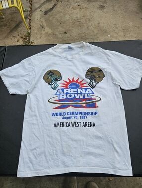 Arizona Rattlers VS Iowa Barnstormers 1997 Arena Bowl Vintage Hanes Tee